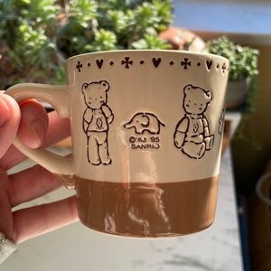Vintage Sanrio MR. BEAR'S DREAM ceramic mug 1995 Japanese Rare